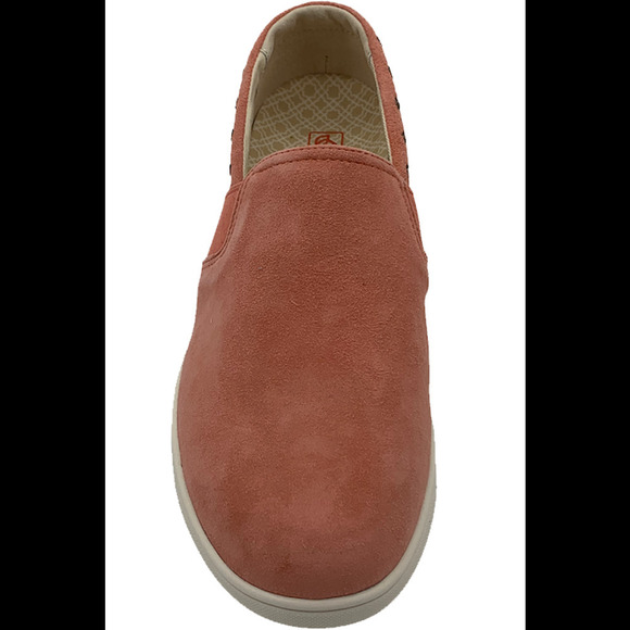 Spenco Orthotic Suede Water Repellent Slip-On Shoes Santa Terracotta - Medium - Picture 4 of 4